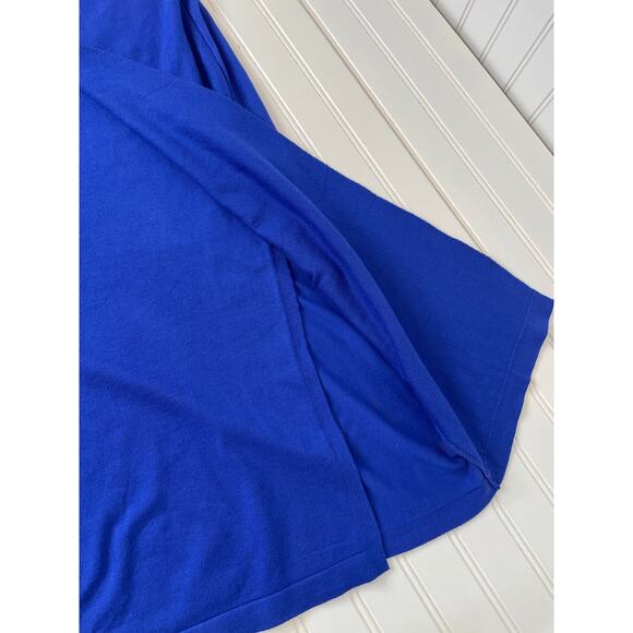 NWT Love, Bonito Aliyah Knit Column Wrap Midi Dress Sleeveless Cobalt Size 2 - Picture 6 of 8